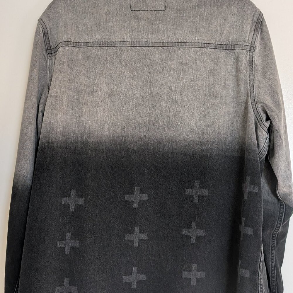 Kusbi Snakebite Ombré Denim Shirt, Size S